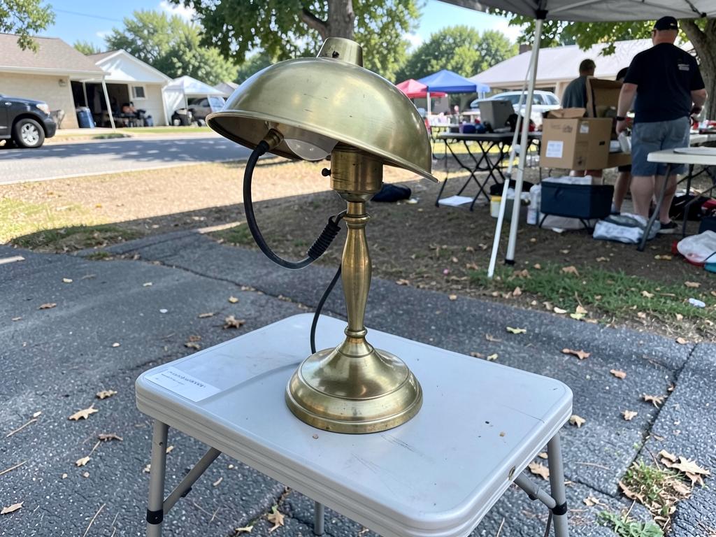 Vintage brass desk lamp