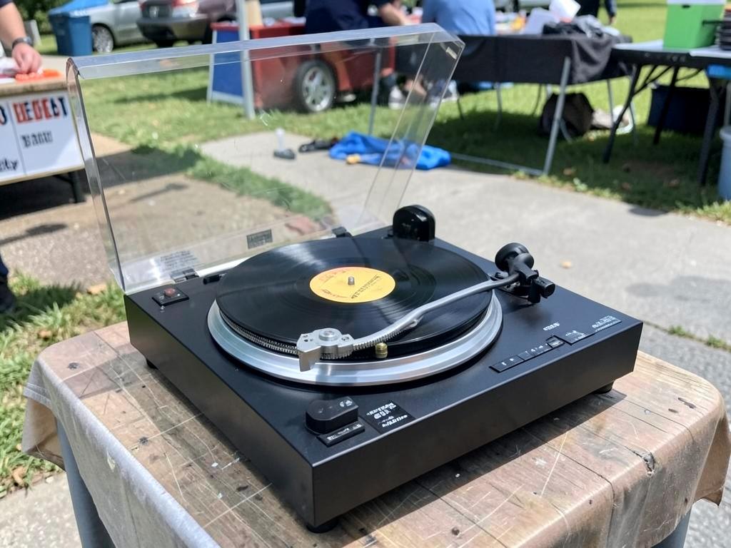 Record player, belt drive