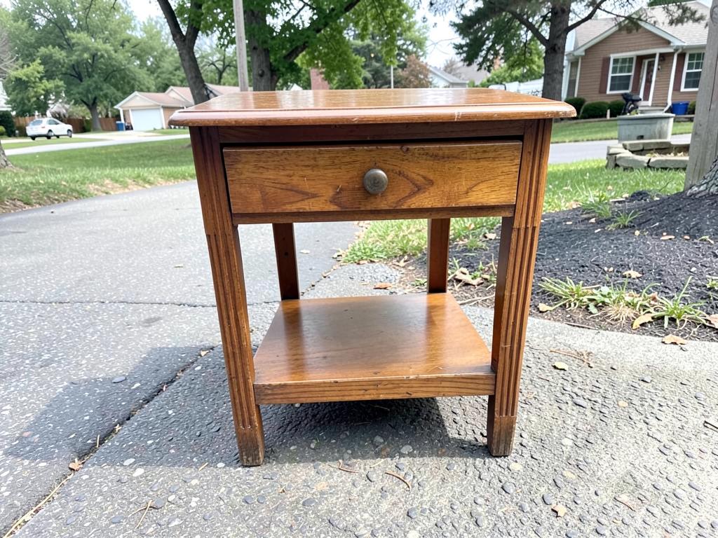 Teak side table