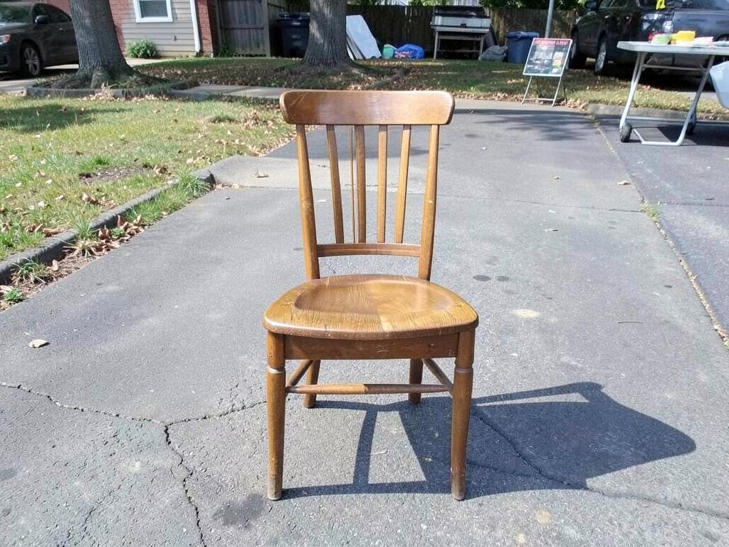 Wooden dining chair